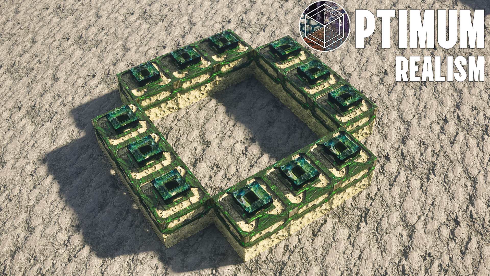 Ender portal with glowing effects