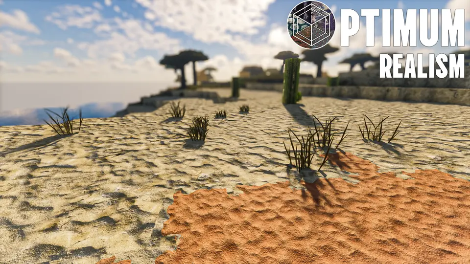 Desert landscape with realistic sand textures