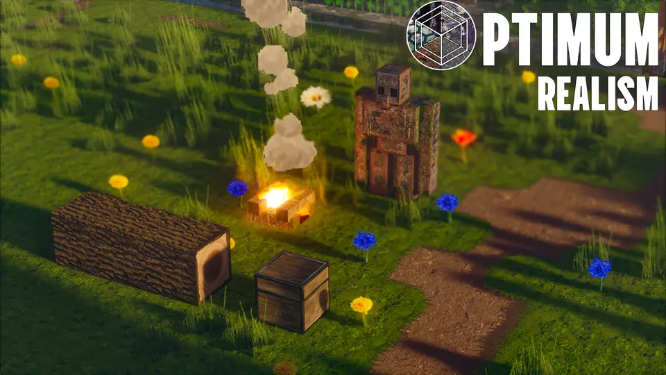 A golem taking heat from a campfire