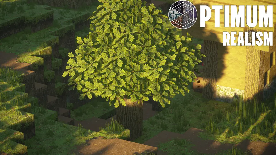 Oak leaves with improved shading